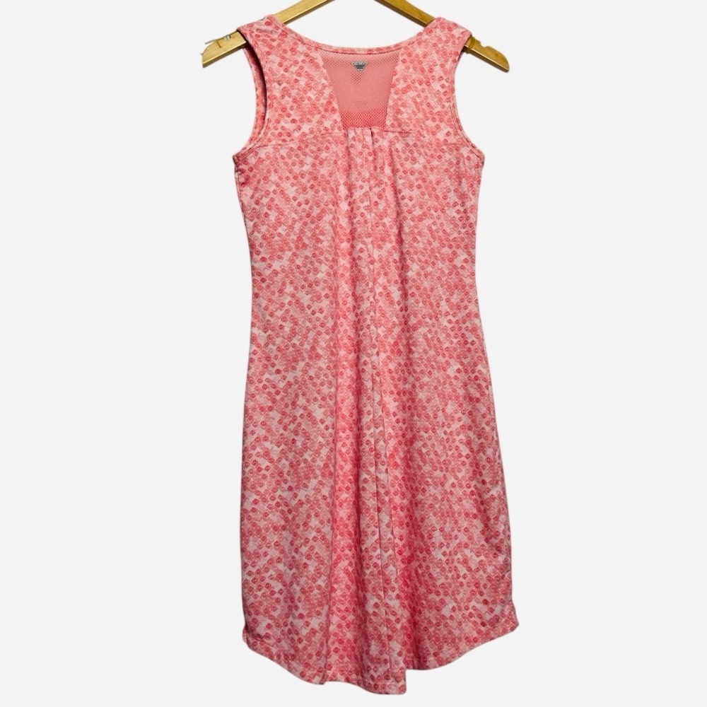 Columbia Pink Printed Omni Freeze UPF 50 Sleeveless Dress Small - Picture 2 of 8
